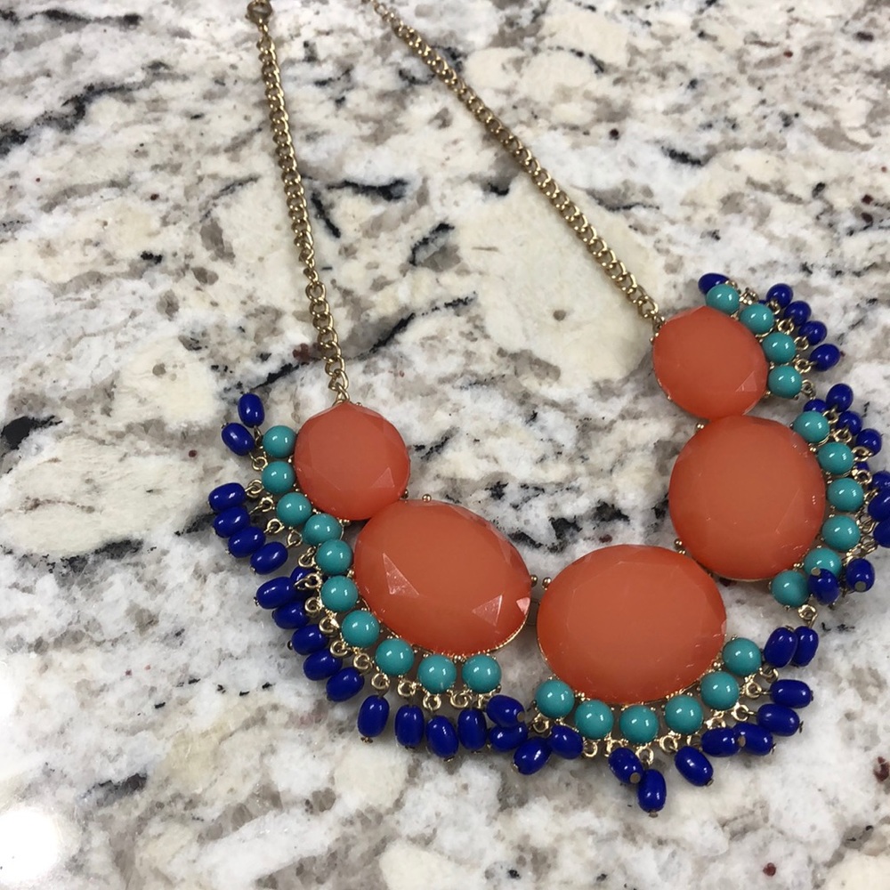 Multicolored Large Jeweled Necklace
